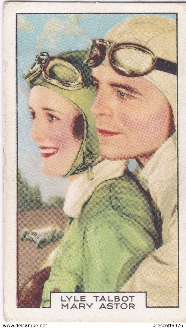 16 Mary Astor & Lyle Talbot  - Film Partners 1936 - Gallaher Cigarette Card - Original- Movies - Cinema - Gallaher