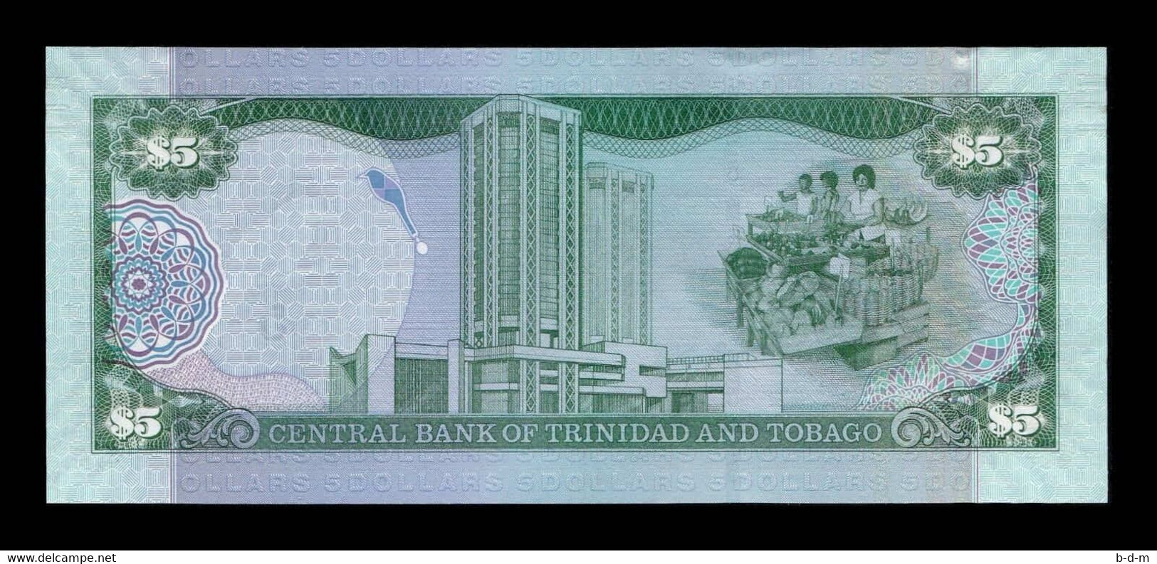 Trinidad & Tobago 5 Dollars 2006 (2014) Pick 47b SC UNC - Trinidad & Tobago