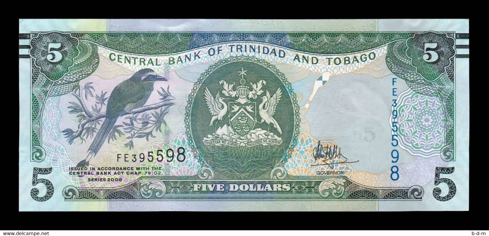 Trinidad & Tobago 5 Dollars 2006 (2017) Pick 47c SC UNC - Trinidad & Tobago