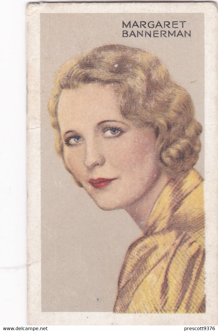 38 Margaret Bannerman  -  Stars Of Screen & Stage 1935  - Gallaher Cigarette Card - Original- Film - Cinema - Gallaher