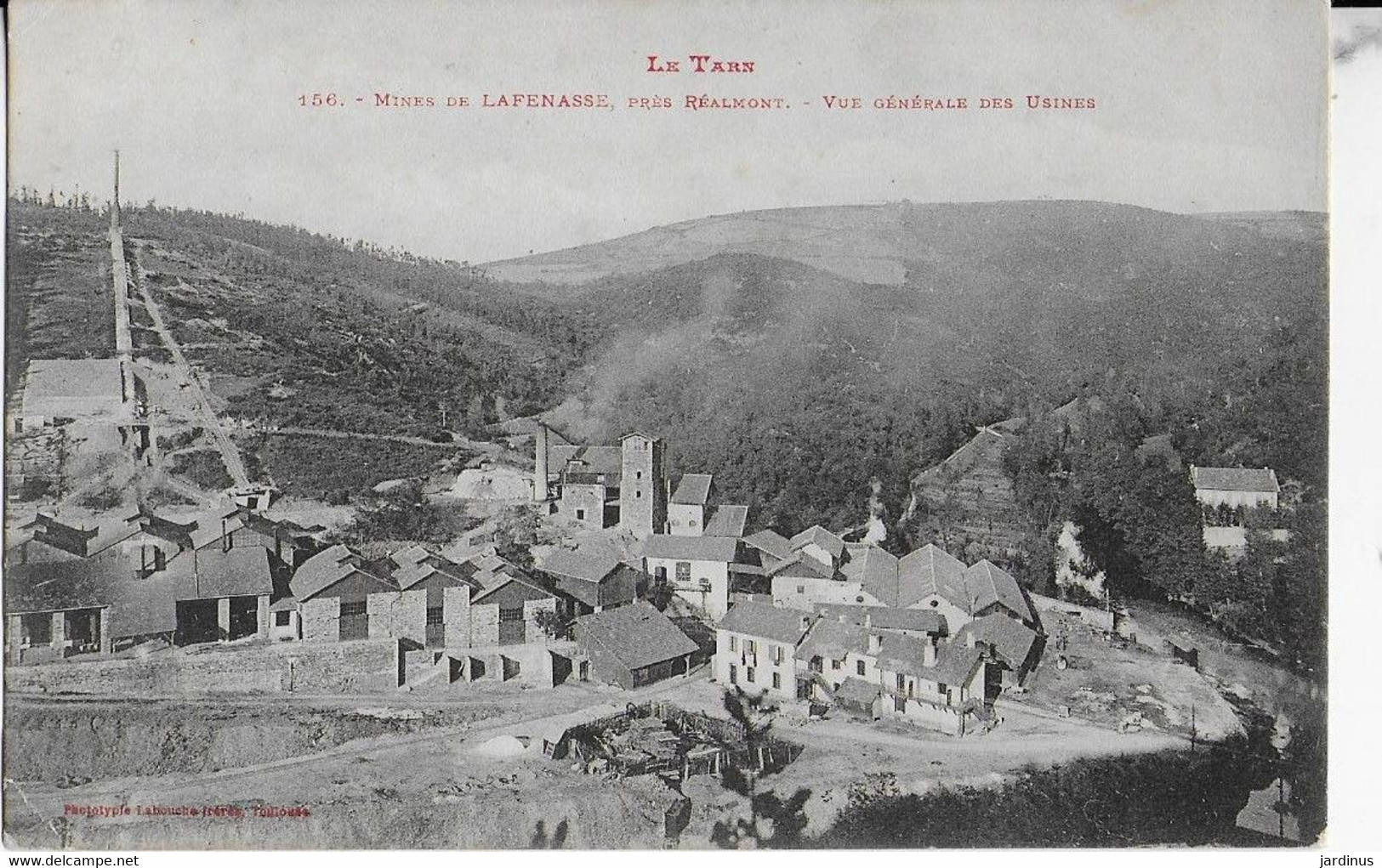 MINES De LAFENASSE ( Prés De REALMONT) - Le Tarn  Vue Générale Des Usines (1919 ) Labouche - Realmont