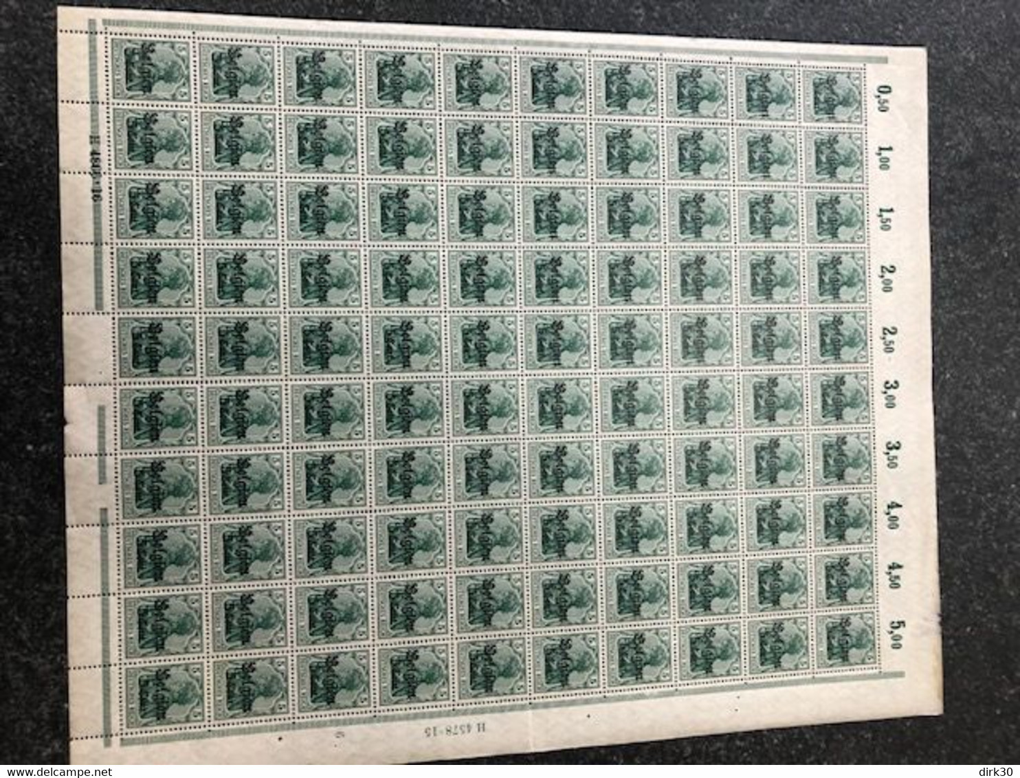 BELGIE OCCUPATION GERMANY GERMANIA 10 FULL SHEETS OF 100 RR OC10/14 OC16/20 OCB +560€ !!! RR - ...-1930