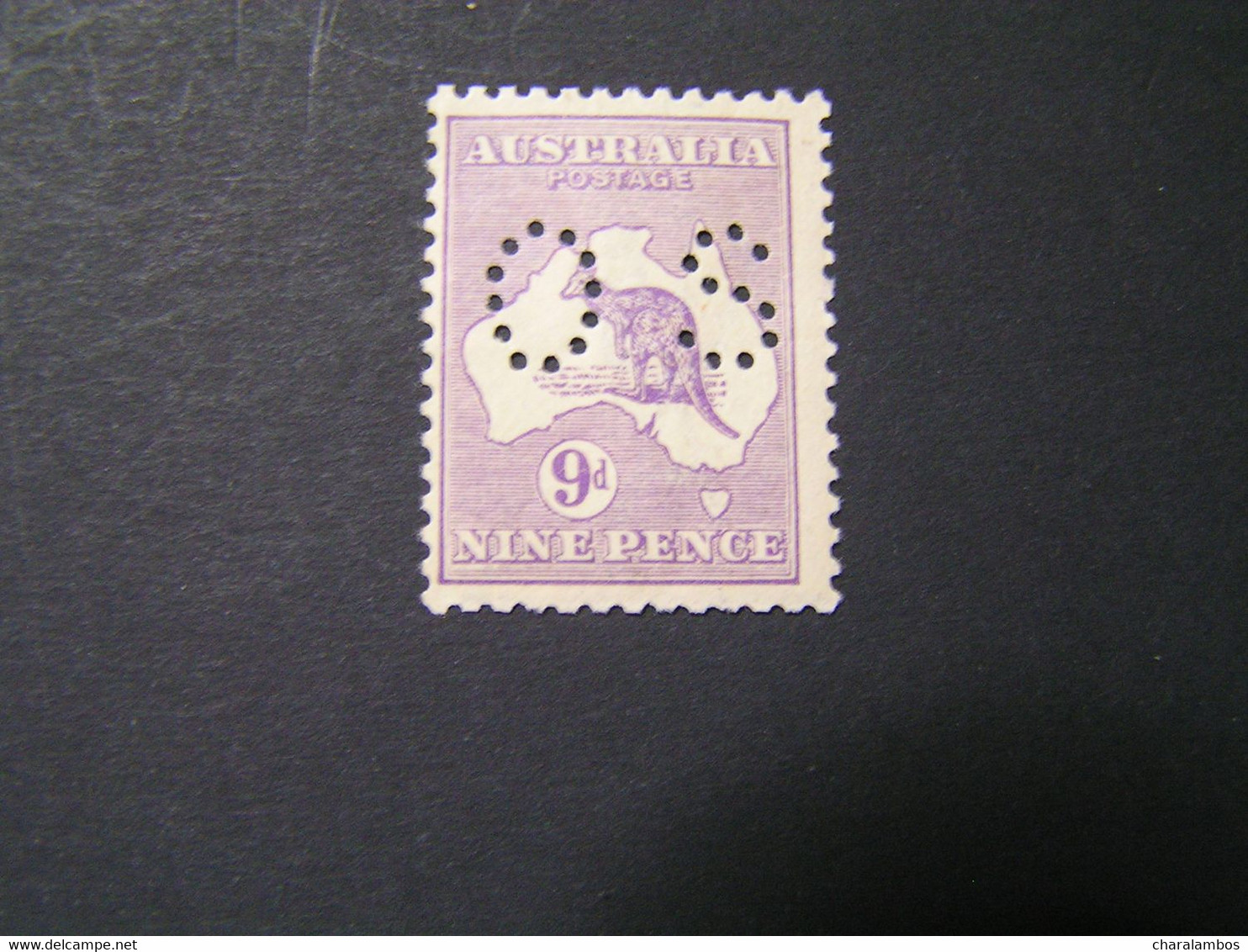 AUSTRALIA 1913-33 SMALL OS 9 D Violet No 28S  MNH.. - Mint Stamps