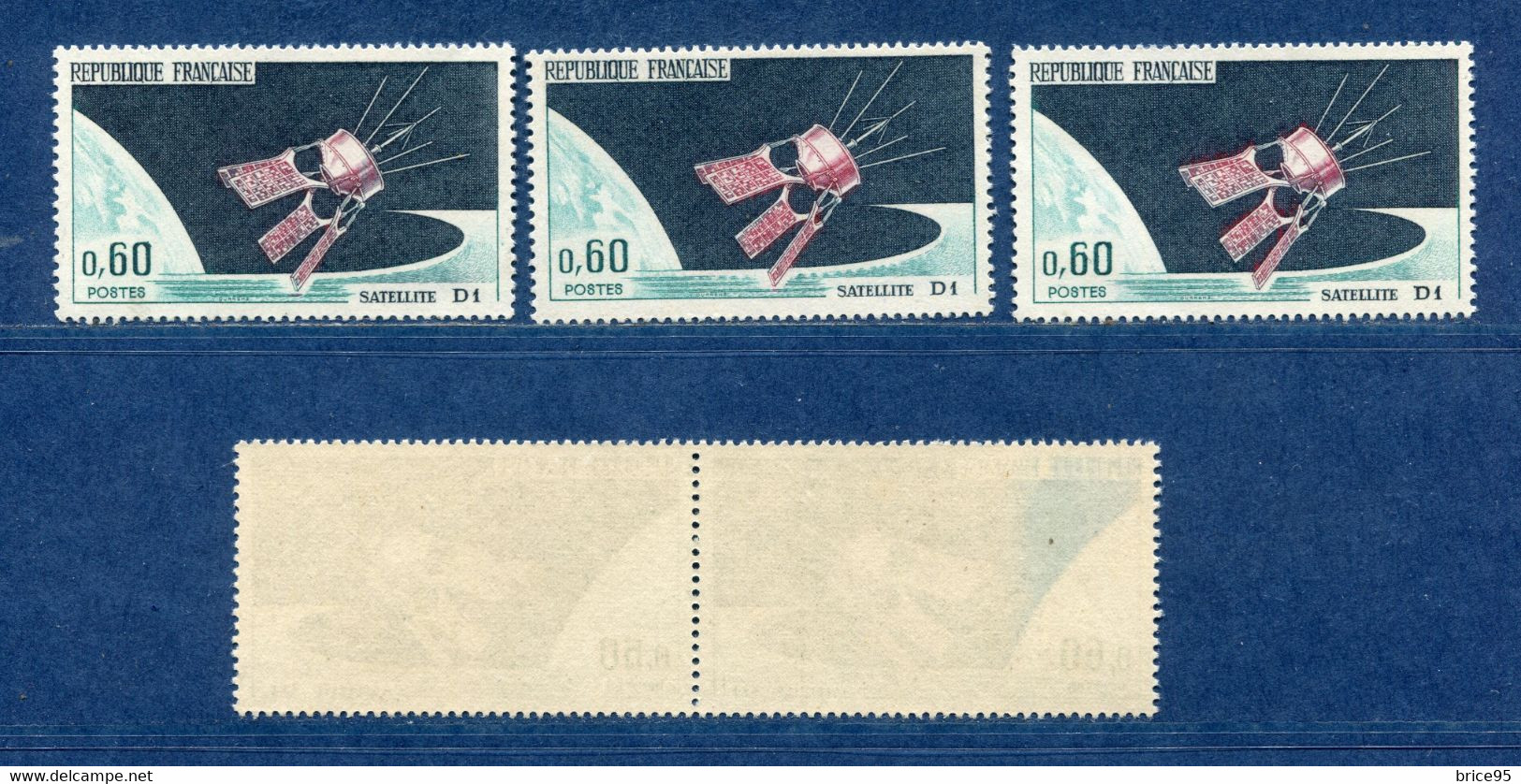 ⭐ France - Variété - YT N° 1476 - Couleurs - Pétouilles - Recto Verso Partiel - Neuf Sans Charnière - 1966 ⭐ - Ungebraucht