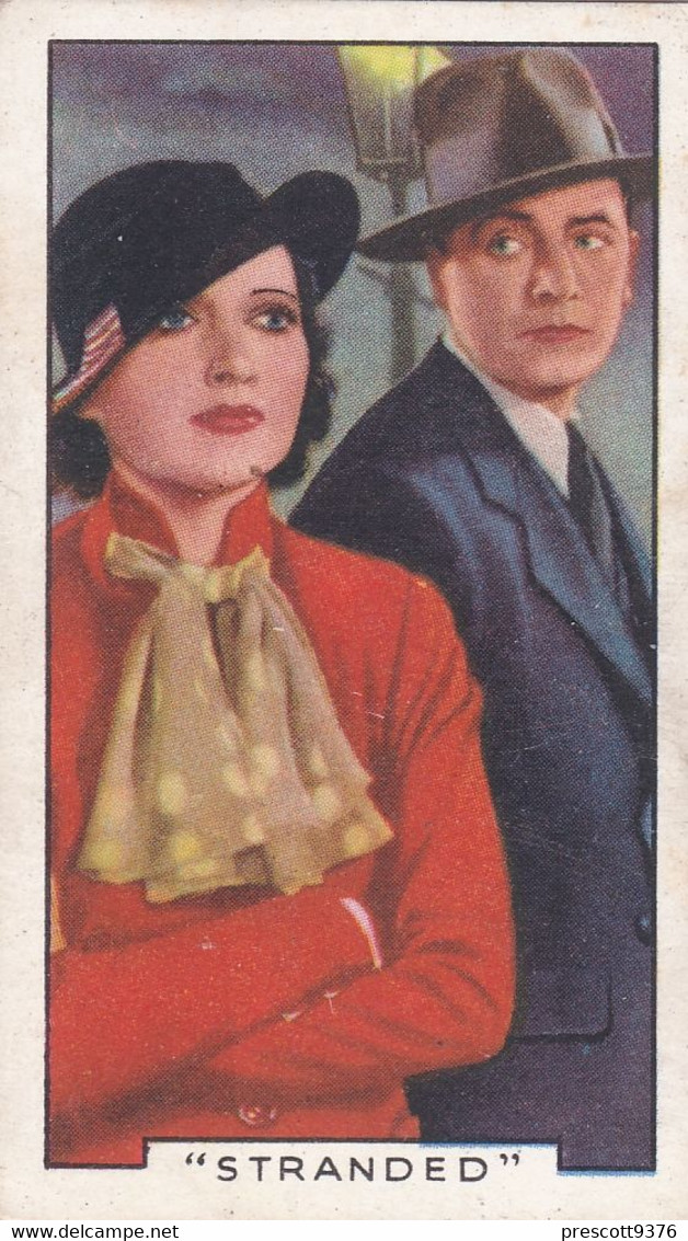 17 Kay Francis & George Brent In Stranded - Film Episodes 1936 - Gallaher Cigarette Card - Original- Movies - Cinema - Gallaher