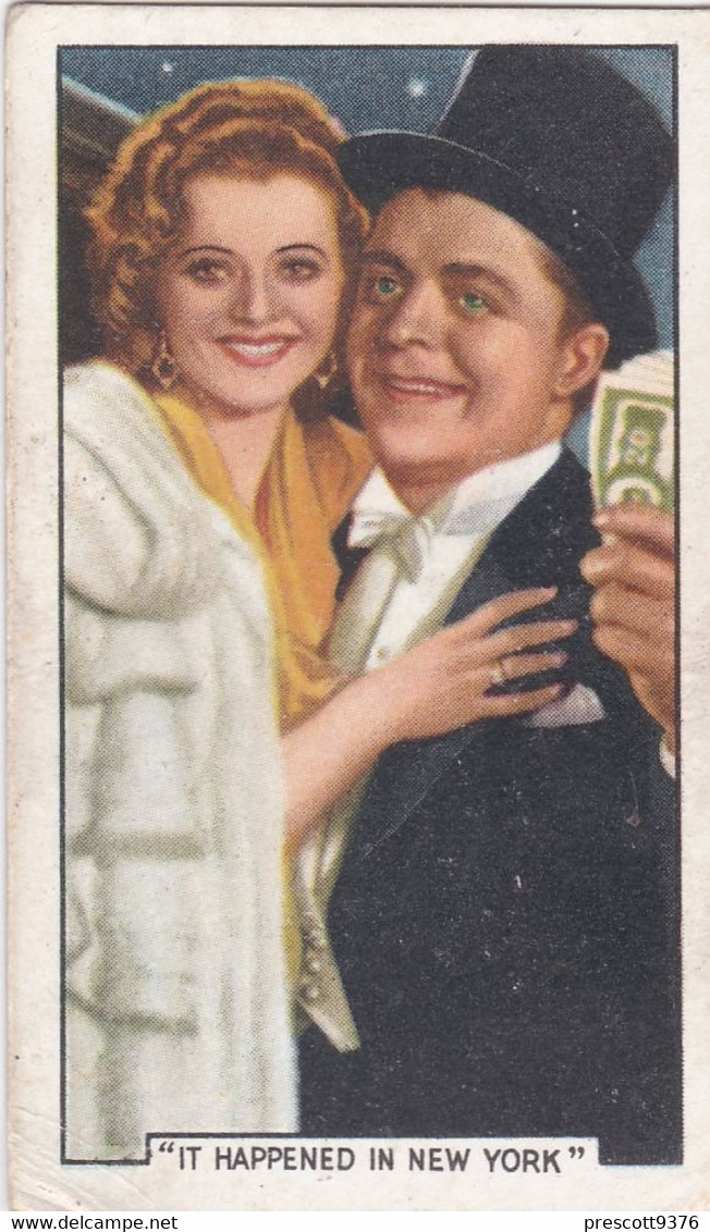 24 " It Happened In New York" - Film Episodes 1936 - Gallaher Cigarette Card - Original- Movies - Cinema - Gallaher