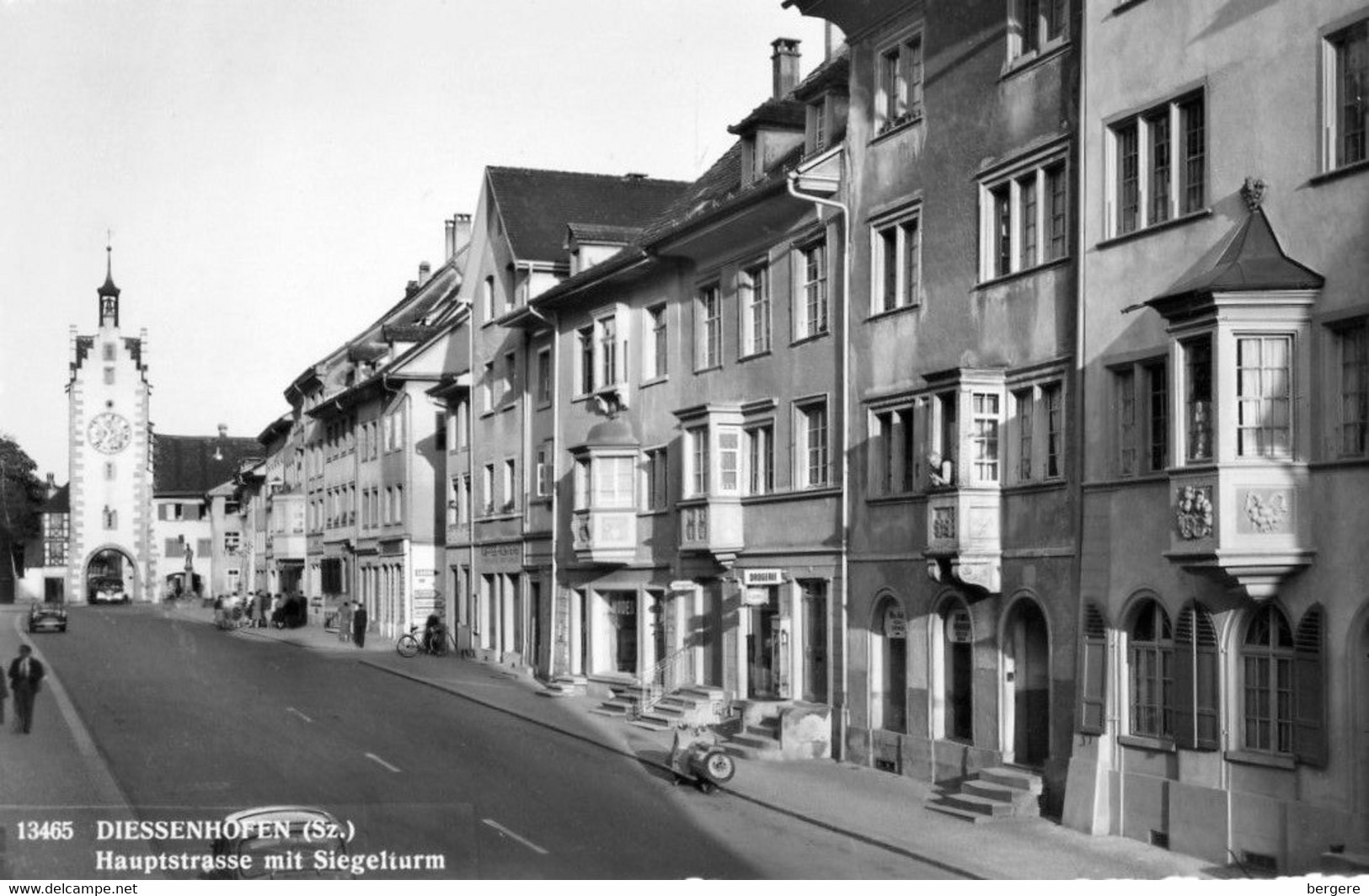 Suisse - CPSM -  DIESSENHOFEN -  Haupstrasse Mit Siegelturm - - Diessenhofen