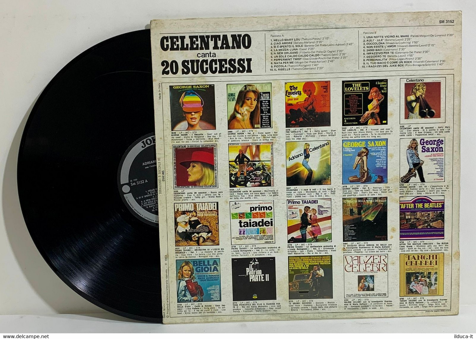I100290 LP 33 Giri - Adriano Celentano Canta 20 Successi - Joker 1969 - Otros - Canción Italiana