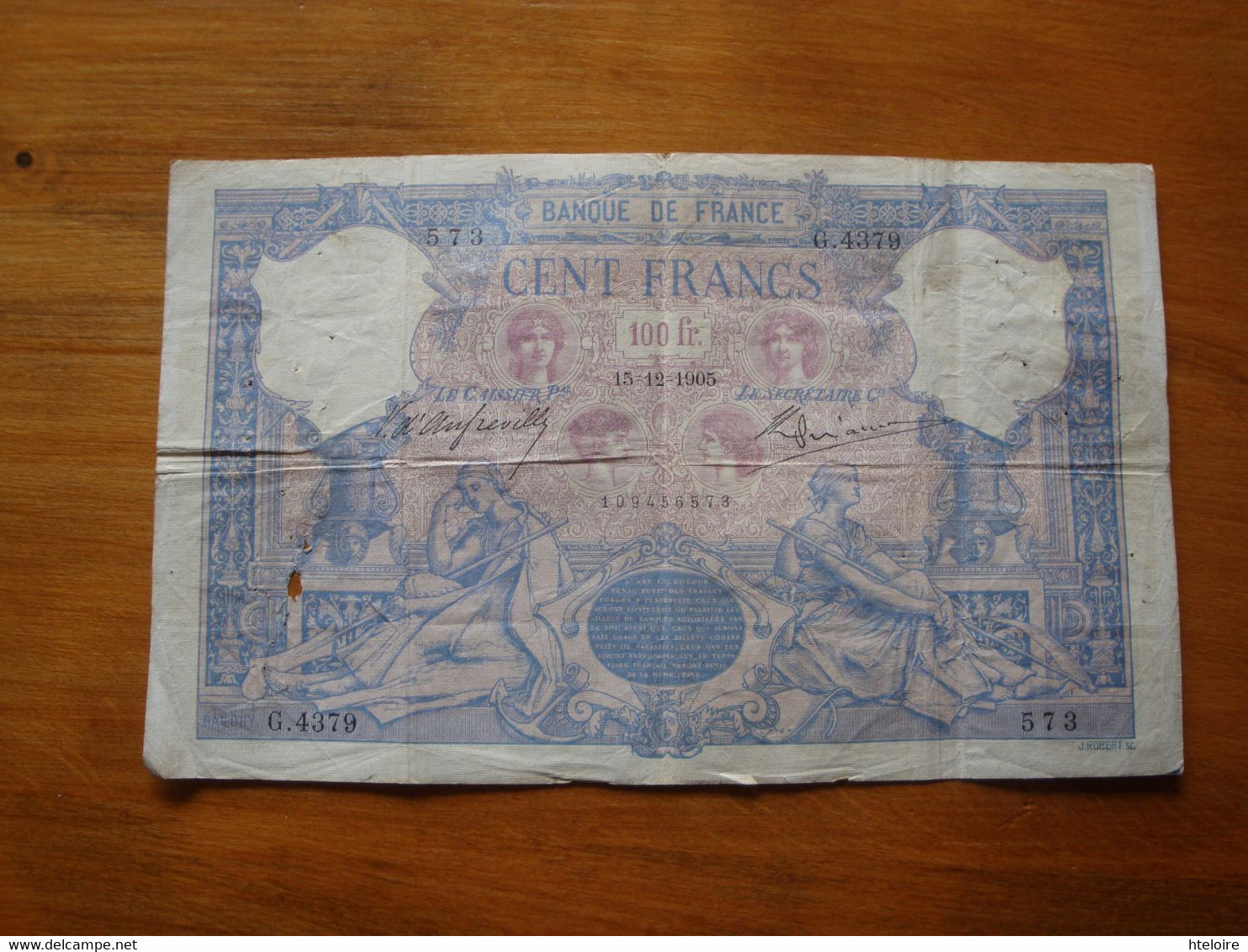 100 Francs Bleu Et Rose De 1905 - 100 F 1888-1909 ''Bleu Et Rose''