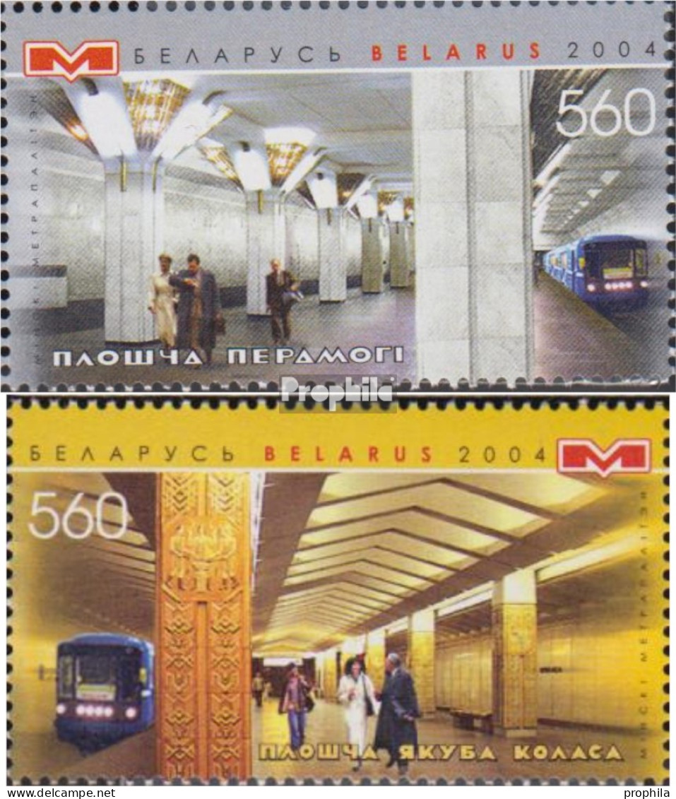 Weißrussland 573-574 (kompl.Ausg.) Postfrisch 2004 Minsker U Bahn - Belarus