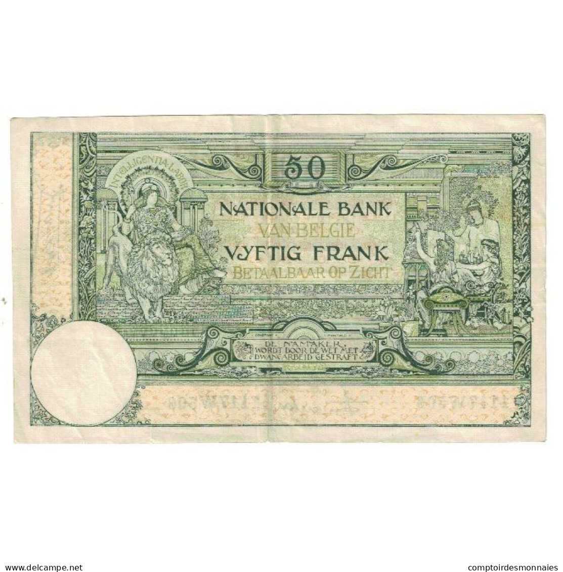 Billet, Belgique, 50 Francs, 1926, 1926-04-07, KM:99, TTB - Otros & Sin Clasificación