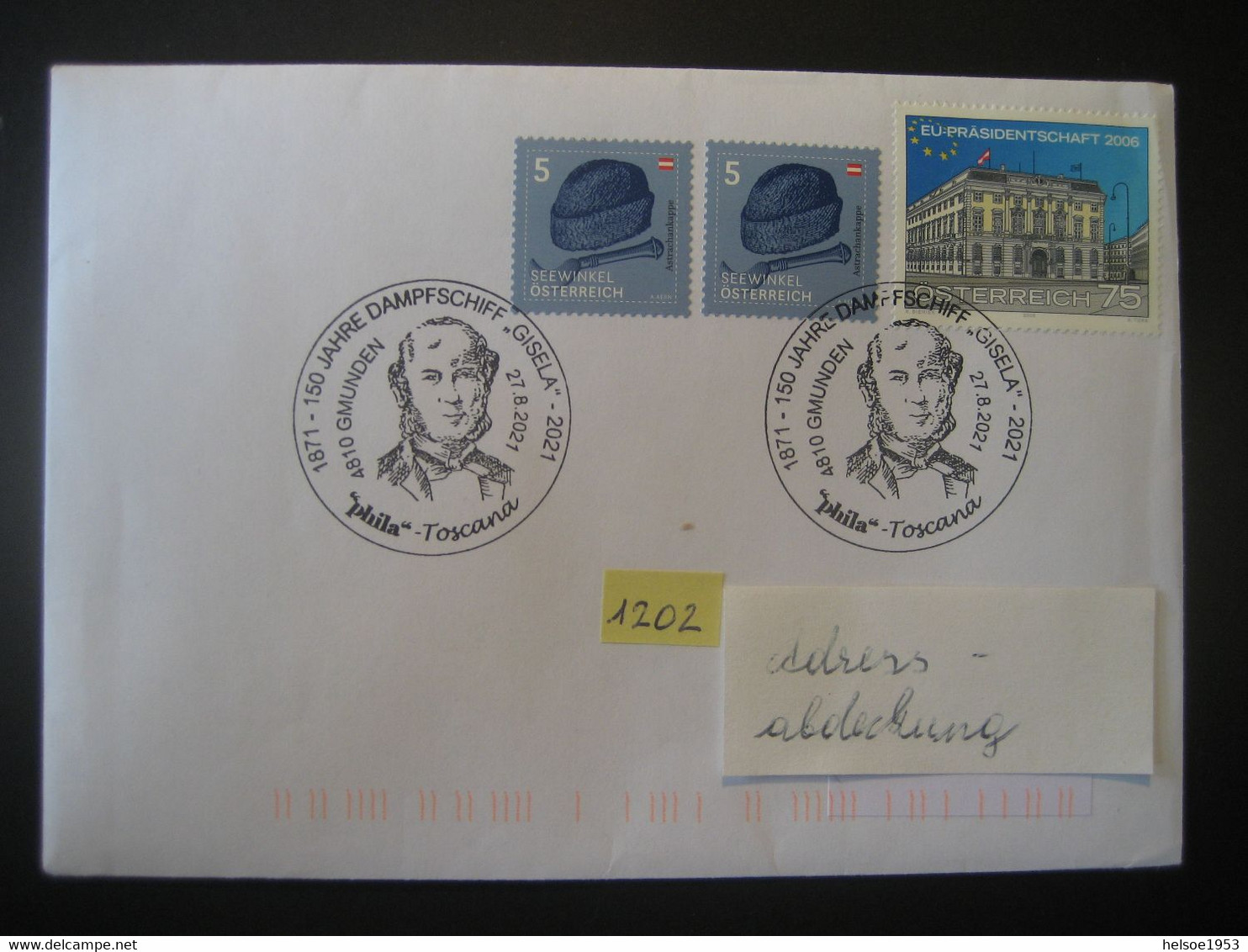 Österreich 2006- Bedarfs-Brief Gelaufen Mit EU-Präsidentschaft 2006 MiNr. 2565 Mit Sonderstempel - Storia Postale