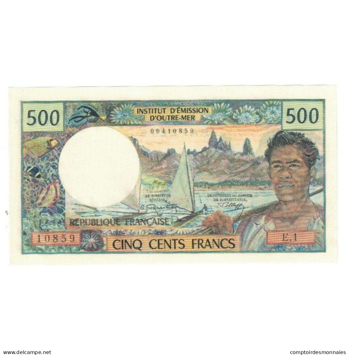 Billet, Tahiti, 500 Francs, KM:25d, NEUF - Papeete (Französisch-Polynesien 1914-1985)