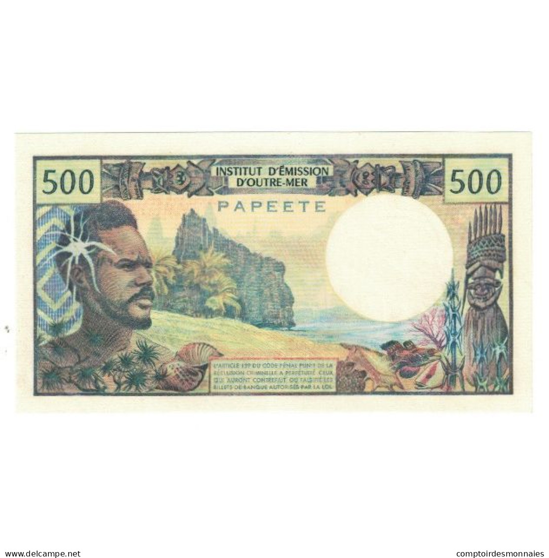 Billet, Tahiti, 500 Francs, KM:25d, NEUF - Papeete (Polinesia Francese 1914-1985)