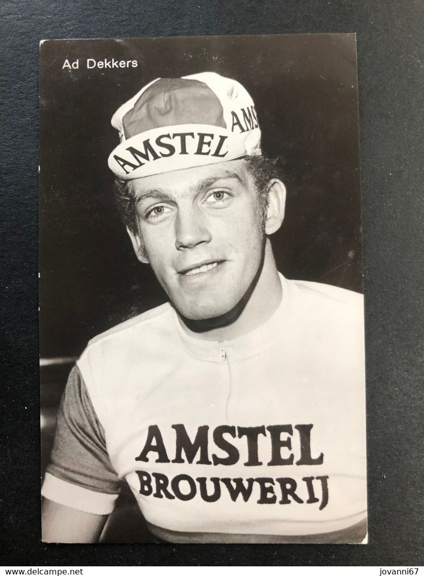 Ad Dekkers - 1974 (274) - Amstel - Carte / Card - Cyclists - Cyclisme - Ciclismo -wielrennen - Ciclismo