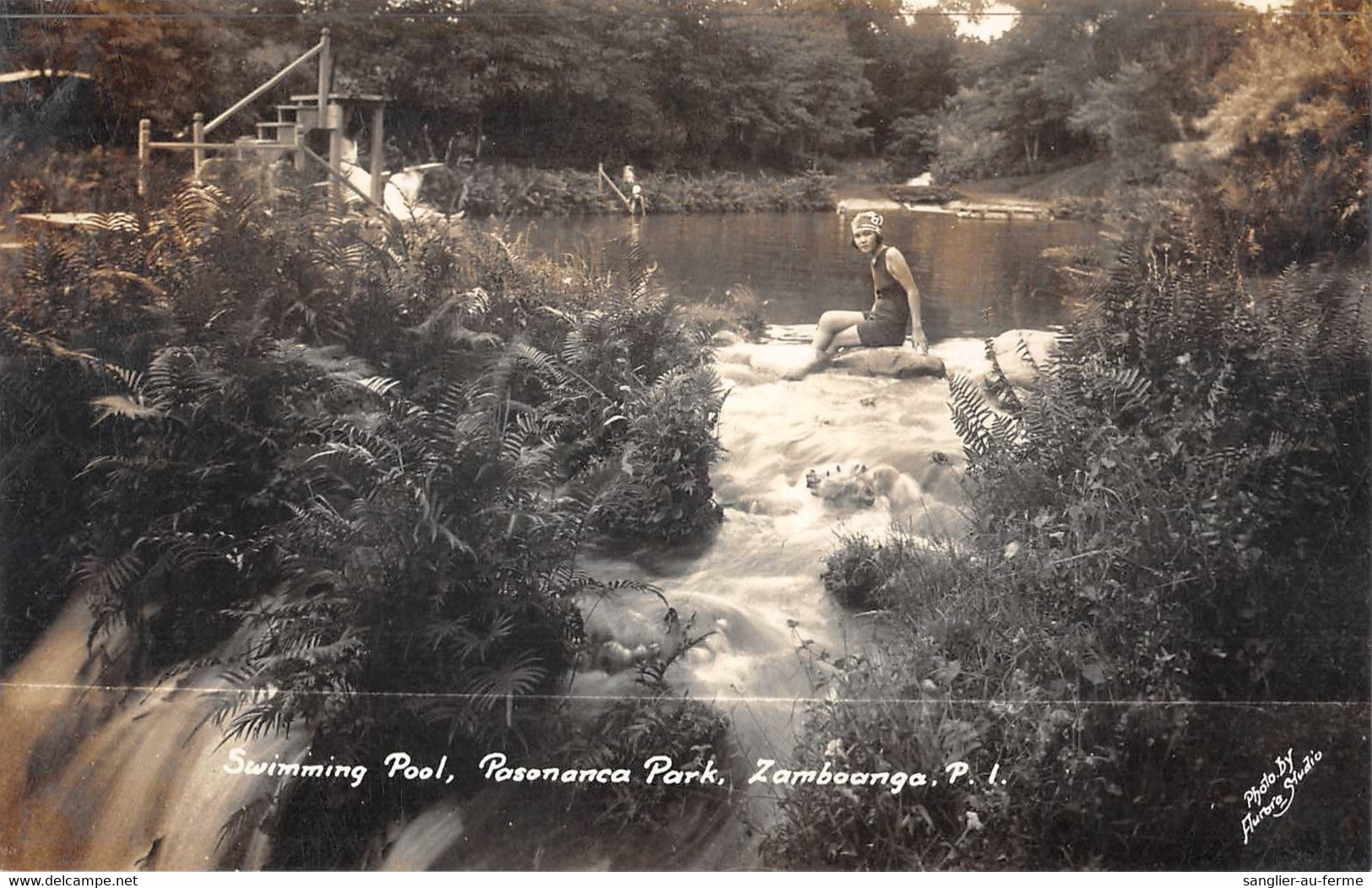 CPA PHILIPPINES CARTE PHOTO SWIMMING POOL PASONANCA PARK ZAMBOANGA - Philippines