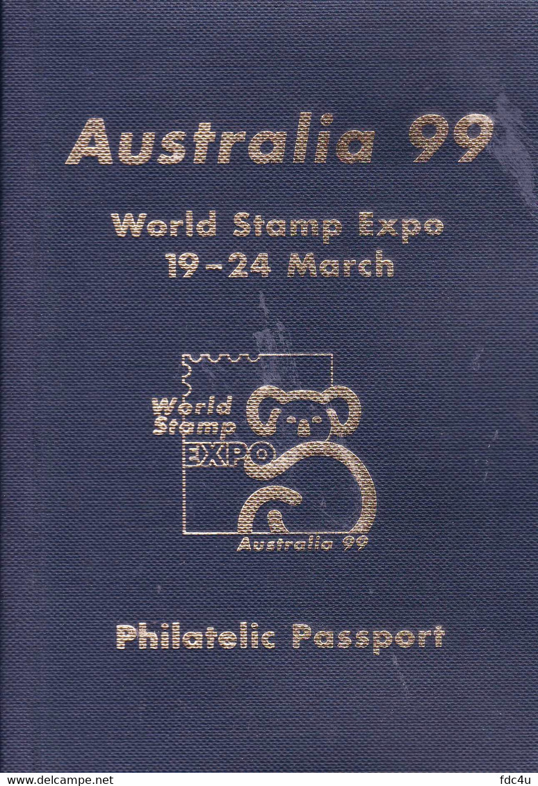 Australia 1999 Philatelic Passport 28 Pages Bruce Lee Lady Diana - Storia Postale