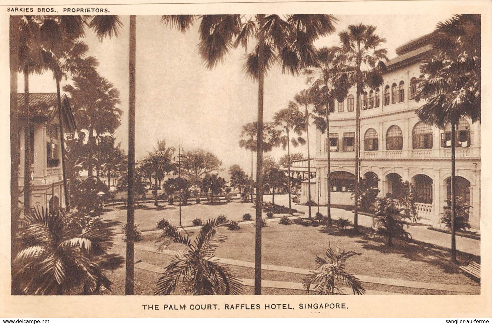 CPA SINGAPOUR THE PLAM COURT RAFFLES HOTEL SINGAPORE - Singapour