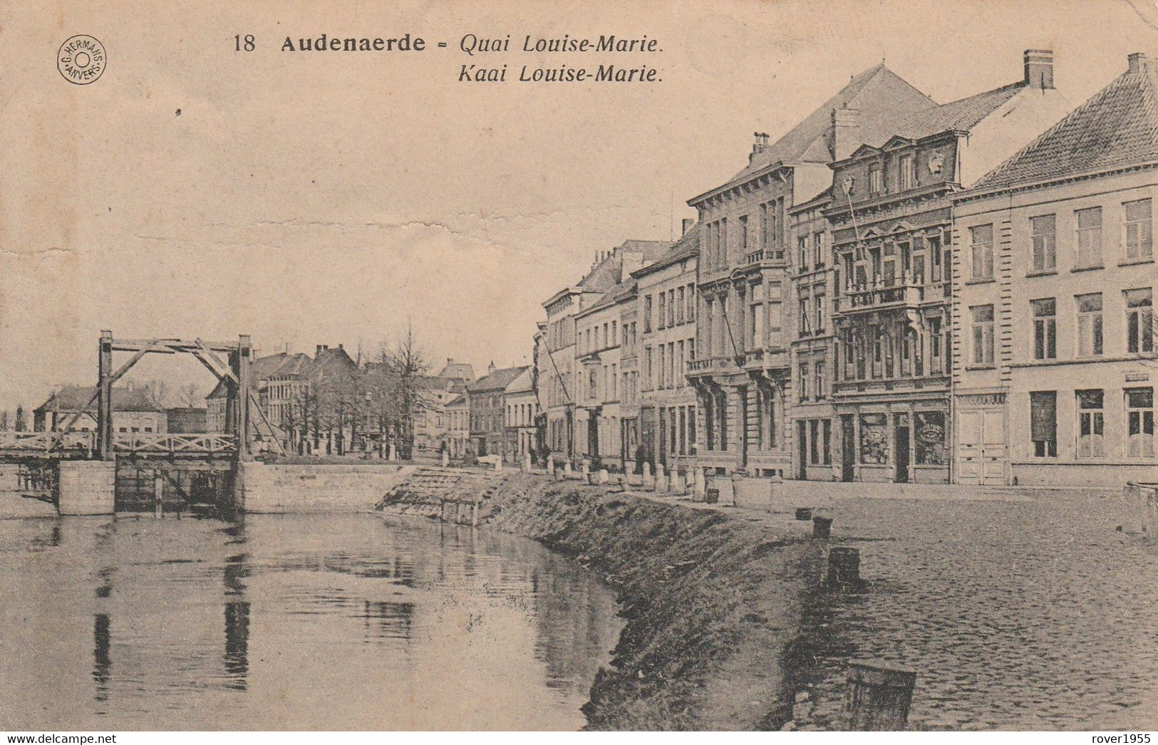 Oudenaarde Audenaerde - Quai Louise Marie - Kaai Louise-Marie - Uitg. Hermans Anvers - Oudenaarde