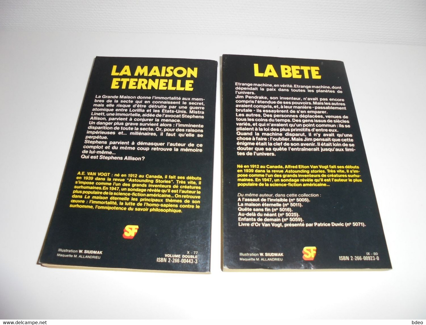 LOT A.E. VAN VOGT/ LA MAISON ETERNELLE/ LA BETE/ BE - Presses Pocket