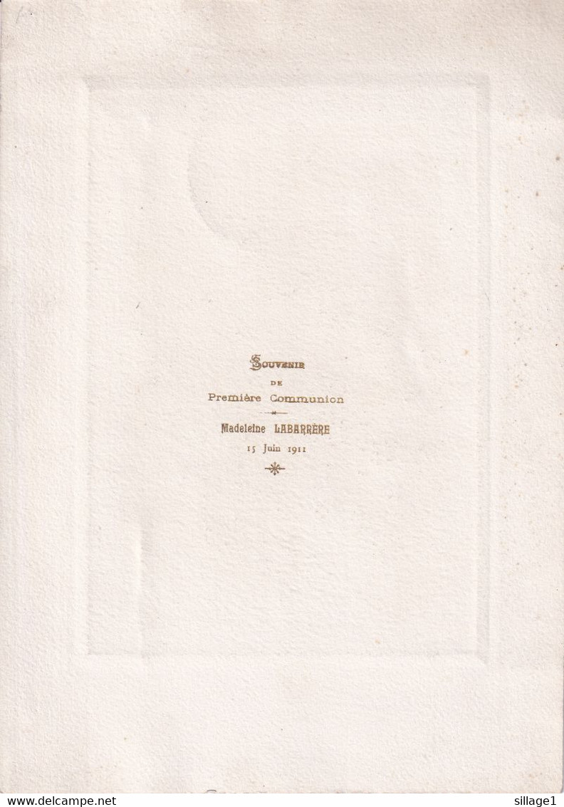 Souvenir De Première Communion - Madeleine Labarrère 15 Juin 1911 La Communion Dans Les Catacombes L. Anglas - Communion