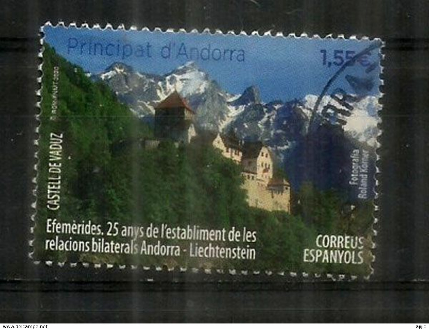 2020 Emission Conjointe Andorra - Liechtenstein, Timbre Oblitéré, 1 ère Qualité . And.Esp - Oblitérés