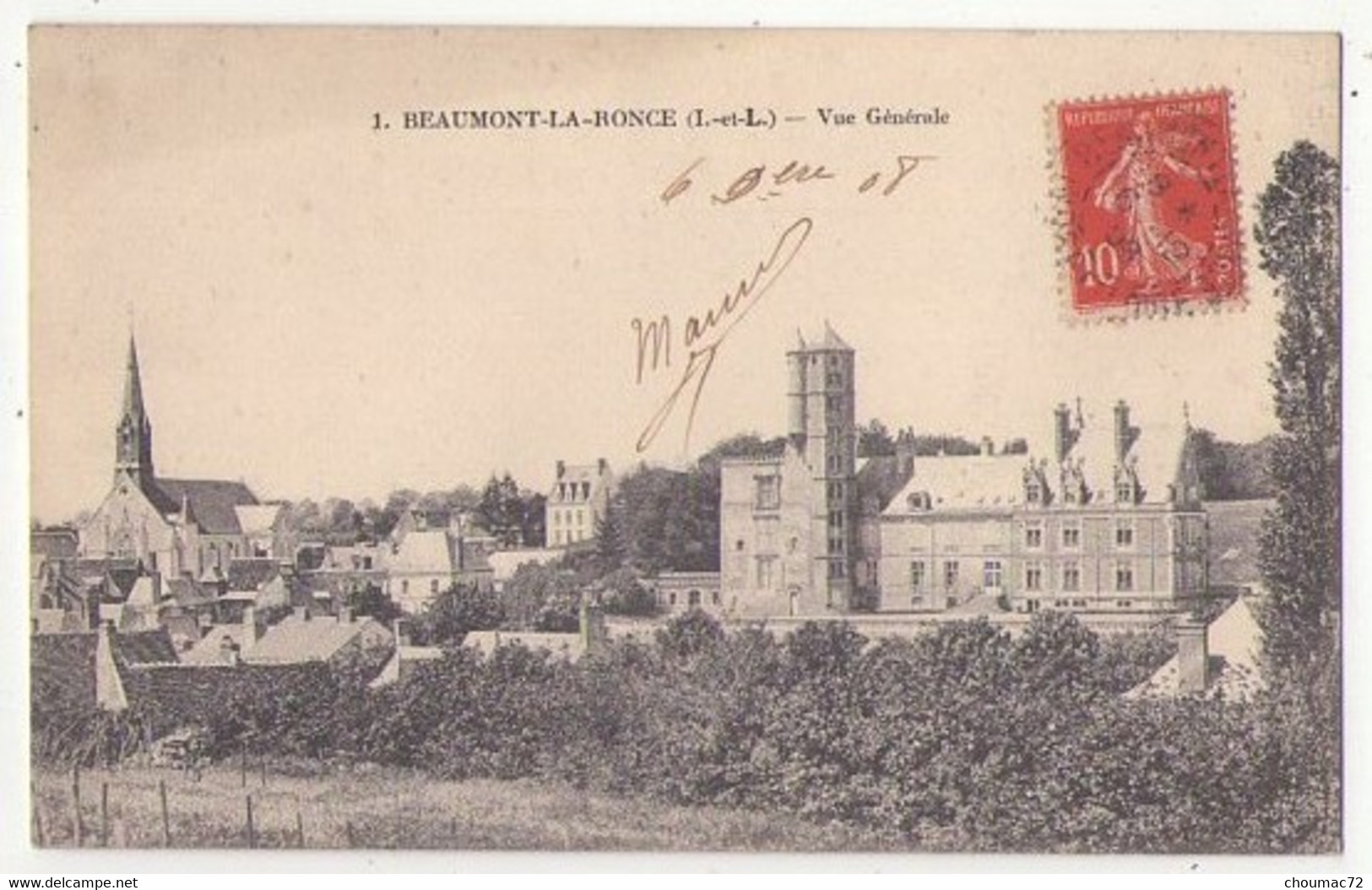 (37) 734, Beaumont La Ronce, Vue Générale - Beaumont-la-Ronce