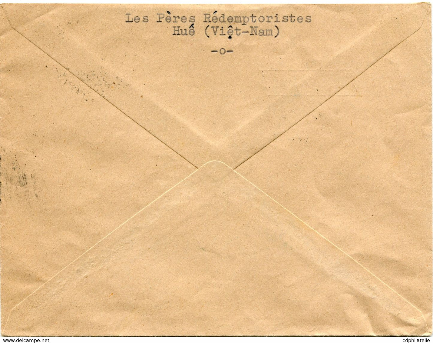 VIET-NAM LETTRE PAR AVION DEPART DALAT 27-7-1955 VIET-NAM POUR LA FRANCE - Viêt-Nam