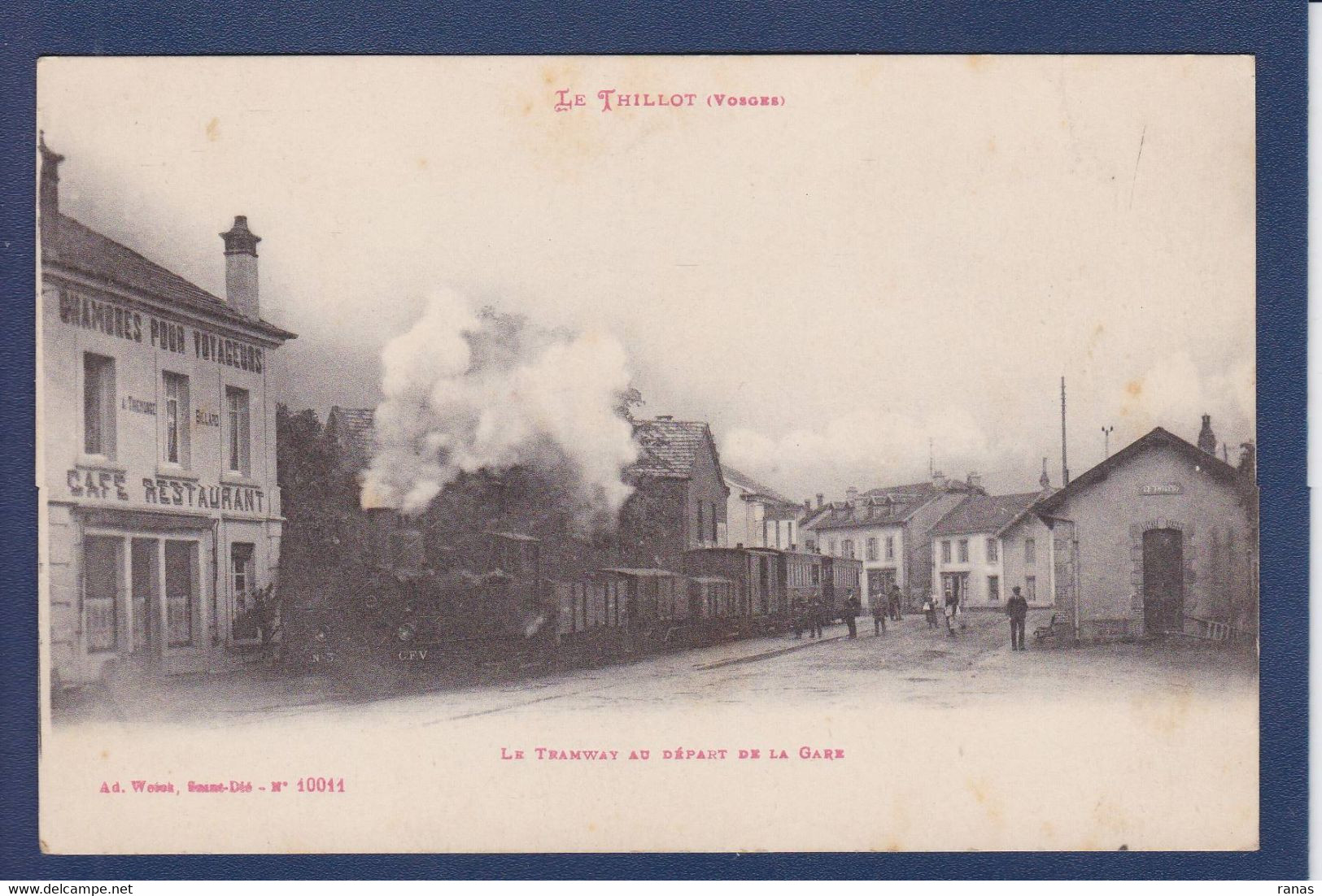 CPA [88] Vosges > Le Thillot Gare Train Chemin De Fer écrite Tramway - Le Thillot