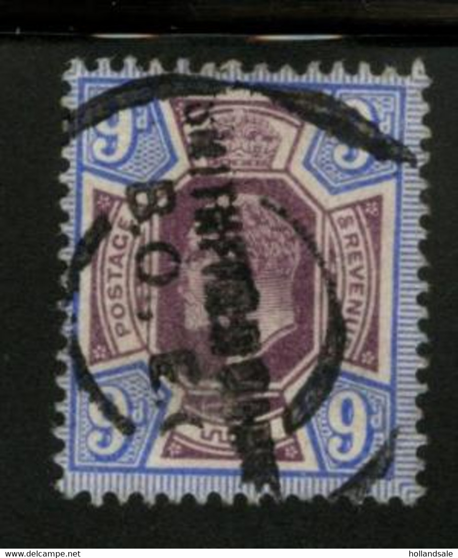 GREAT BRITAIN - 1902  9d Purple And Blue. Stanley Gibbons # 307. Used. - Autres & Non Classés