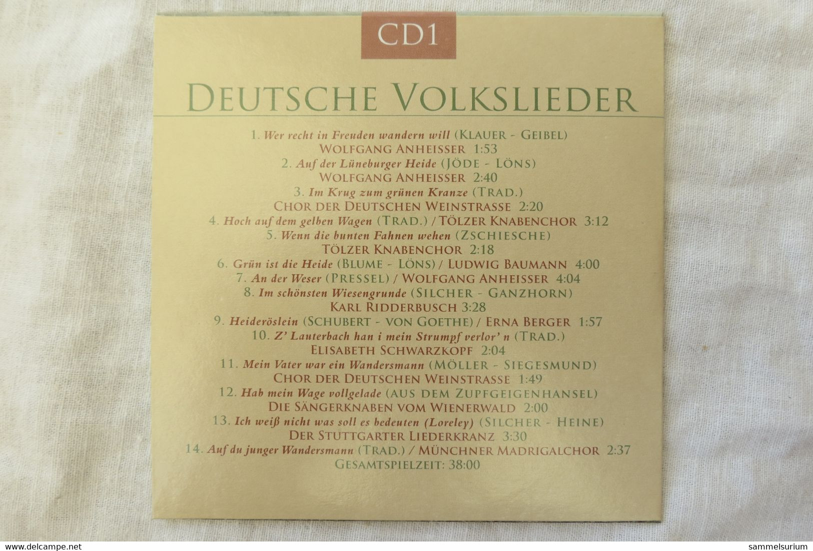 10 CDs Set "Deutsche Volkslieder" Div. Interpreten - Autres - Musique Allemande