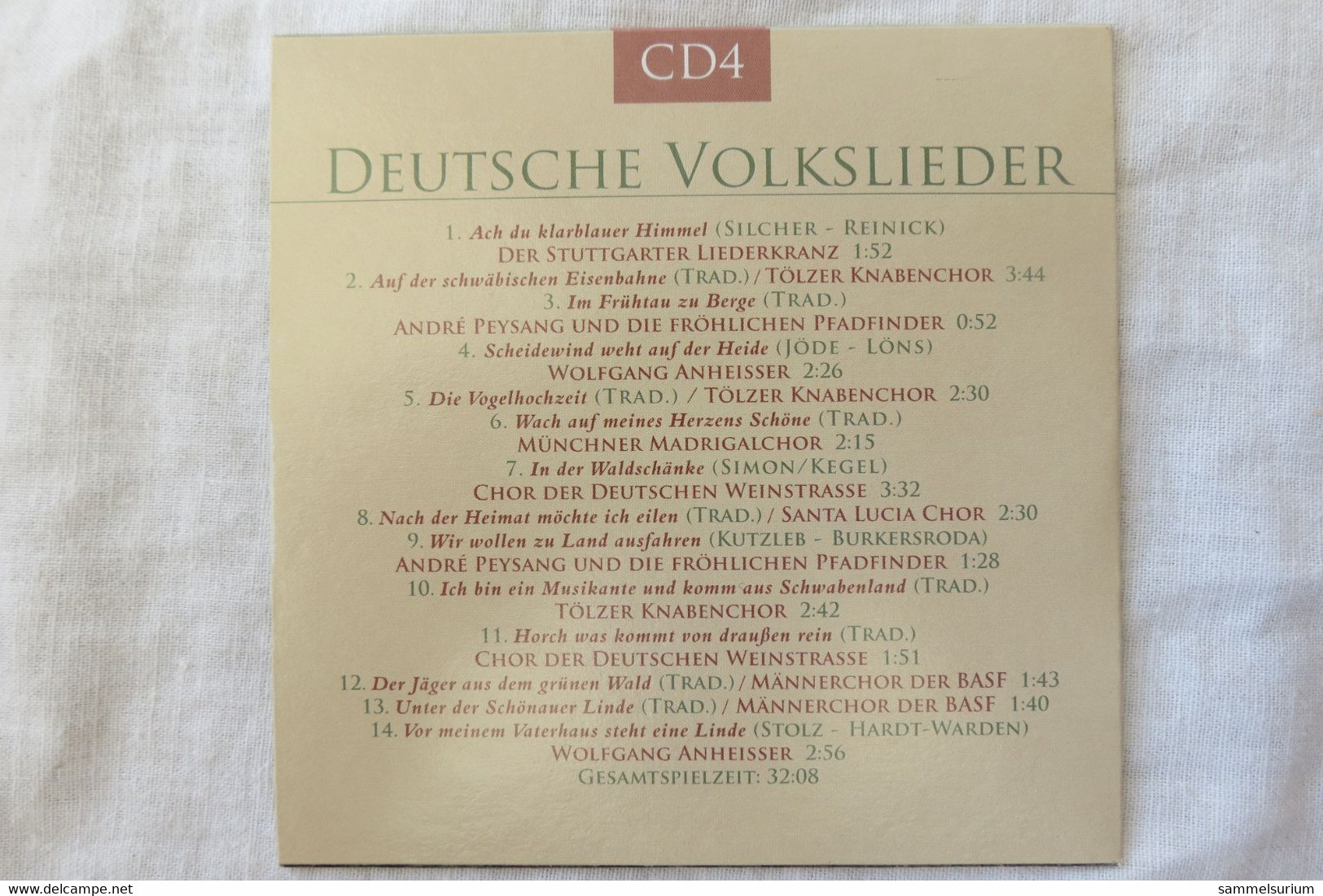 10 CDs Set "Deutsche Volkslieder" div. Interpreten