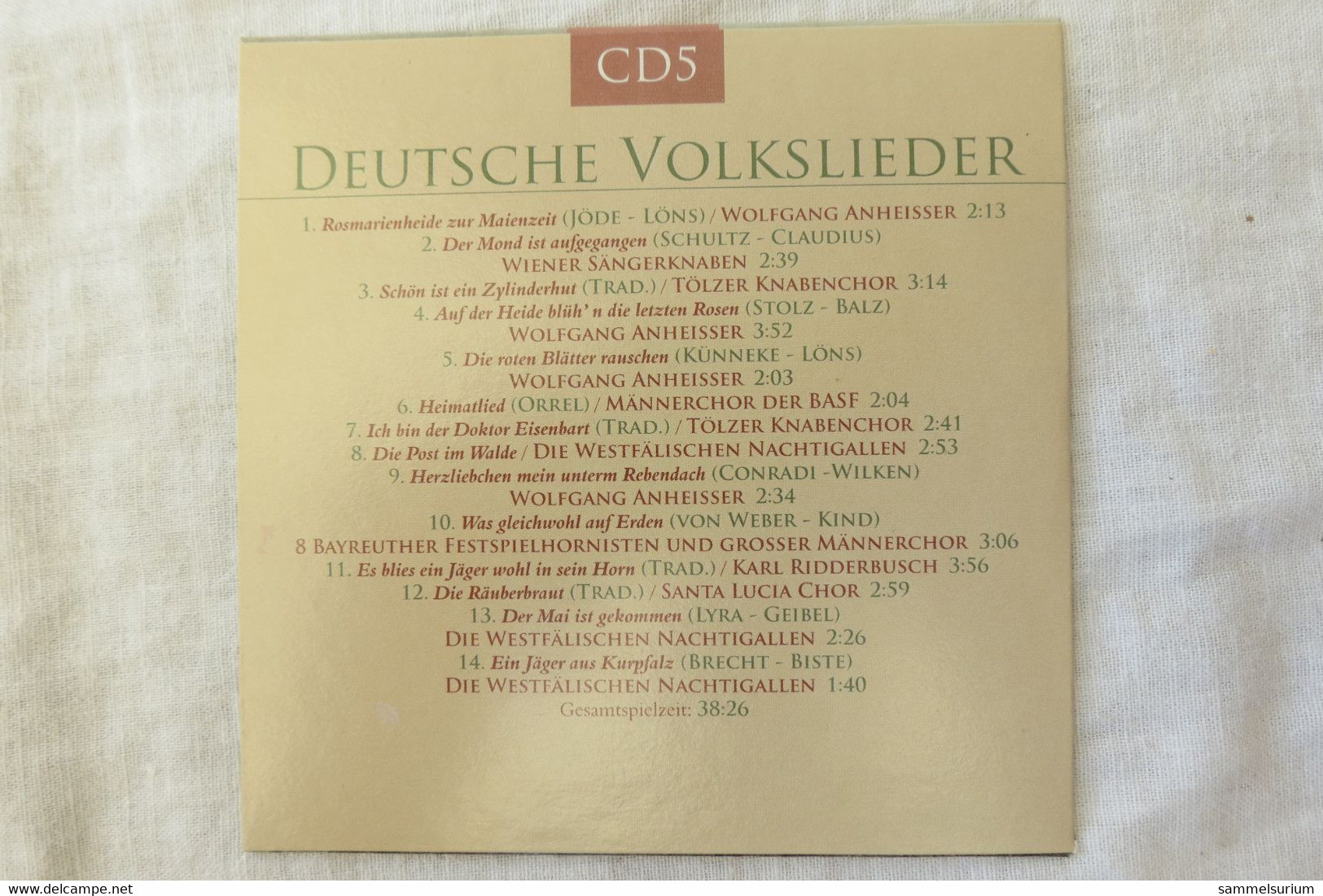 10 CDs Set "Deutsche Volkslieder" div. Interpreten