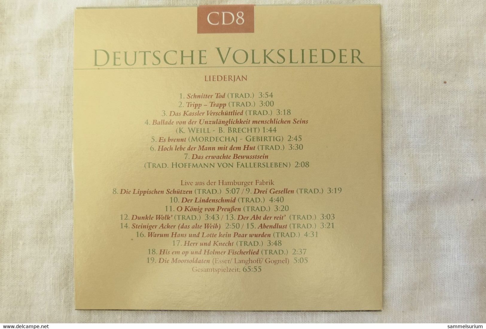 10 CDs Set "Deutsche Volkslieder" div. Interpreten