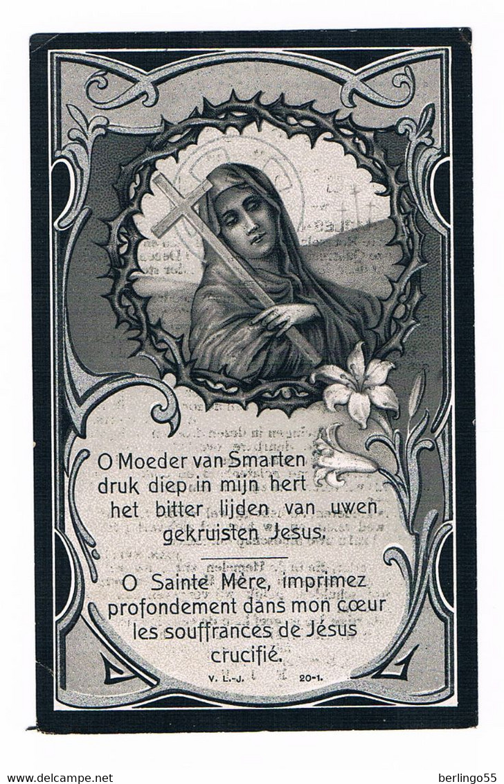 Dp:  Vluchteling. Degryze Rosalia. Wed.Vanderhaeghe C. ° Rousselaere 1836 &dagger;Quatrecht Overleden 1918  (2 Scan's) - Godsdienst & Esoterisme