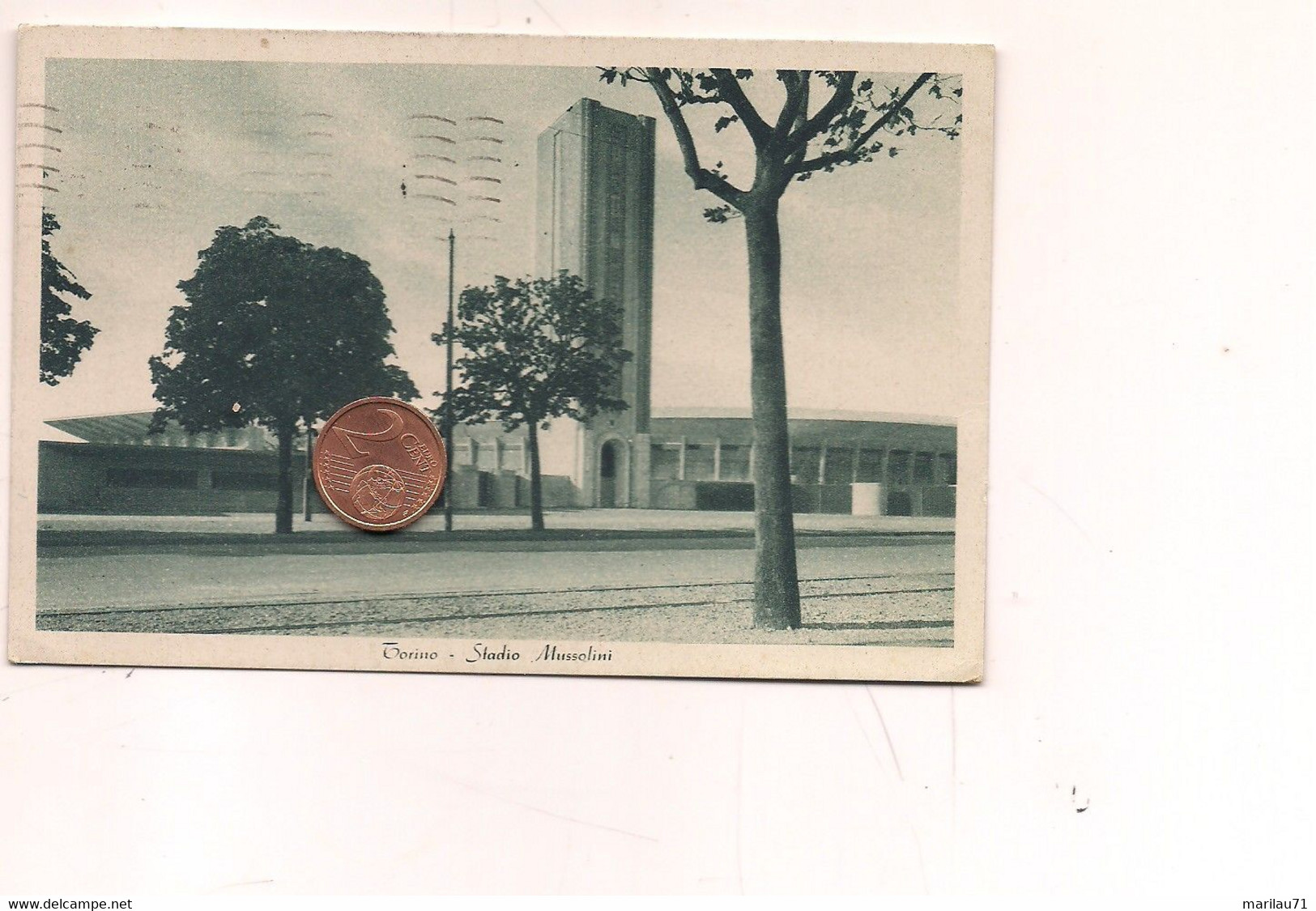 P1477 Piemonte TORINO Stadio 1939 Viaggiata - Estadios E Instalaciones Deportivas