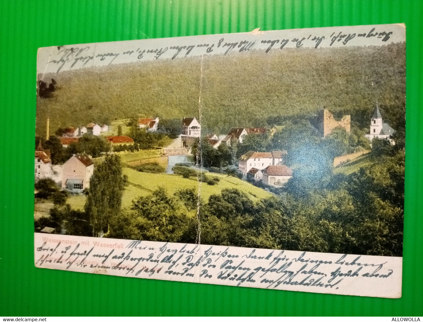 13983" WEISSENSTEIN MIT WASSERFALL " PANORAMA-VERA FOTO-CART. POST. SPED. - Groenland