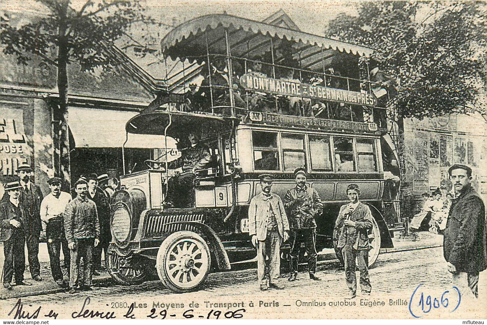 75* PARIS (18)  Omnibus Autobus  « eugene Brille »         RL15,1028 - Arrondissement: 18