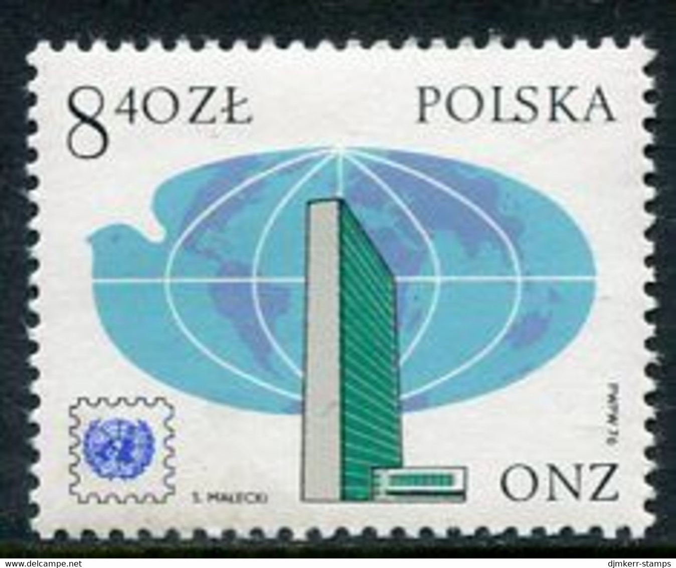 POLAND 1976 United Nations Stamp Anniversary MNH / **.  Michel 2451 - Unused Stamps