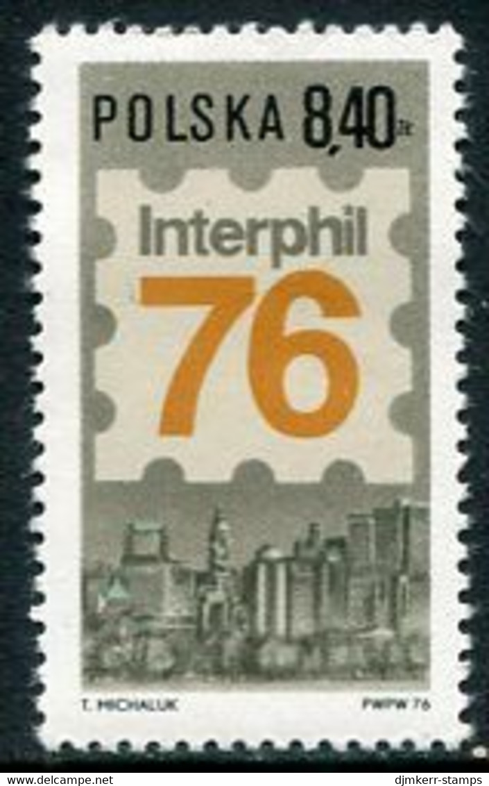 POLAND 1976 INTERPHIL Stamp Exhibition MNH / **.  Michel 2444 - Nuevos