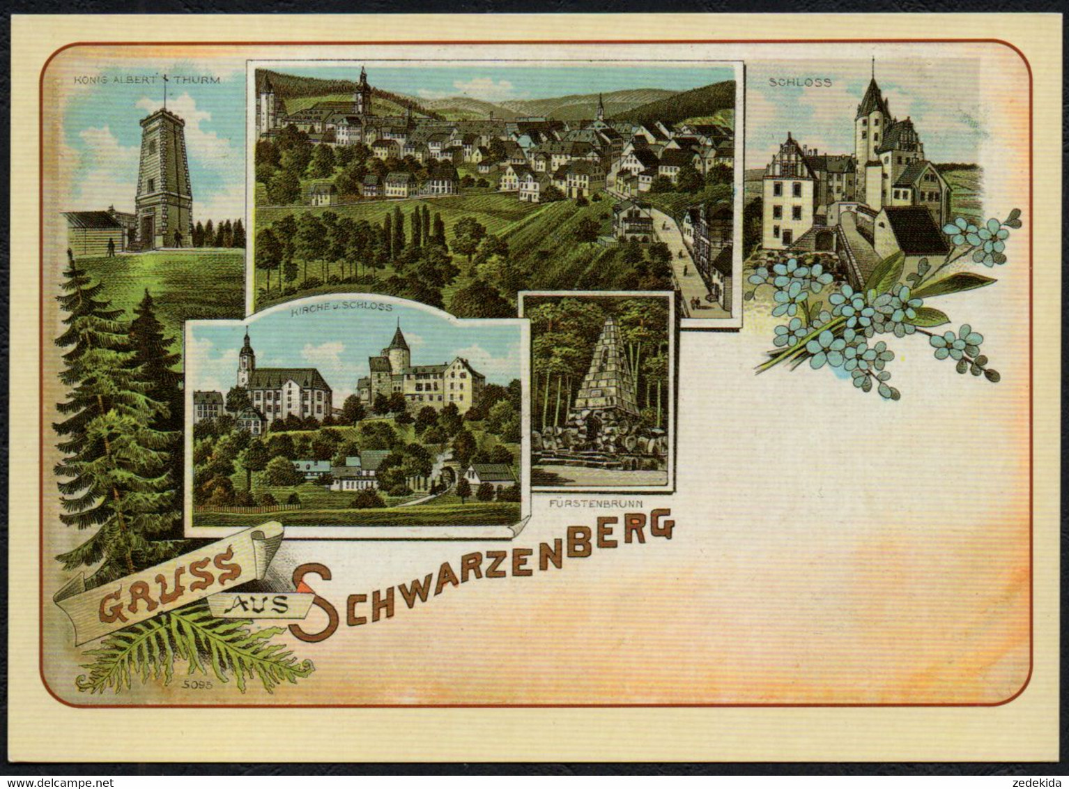 F3959 - TOP Schwarzenberg Reprint - Bild Und Heimat Reichenbach Qualitätskarte - Schwarzenberg (Erzgeb.)