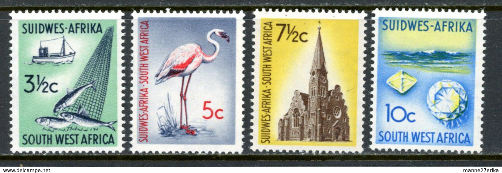 South West Africa MH 1961-63 - Unused Stamps