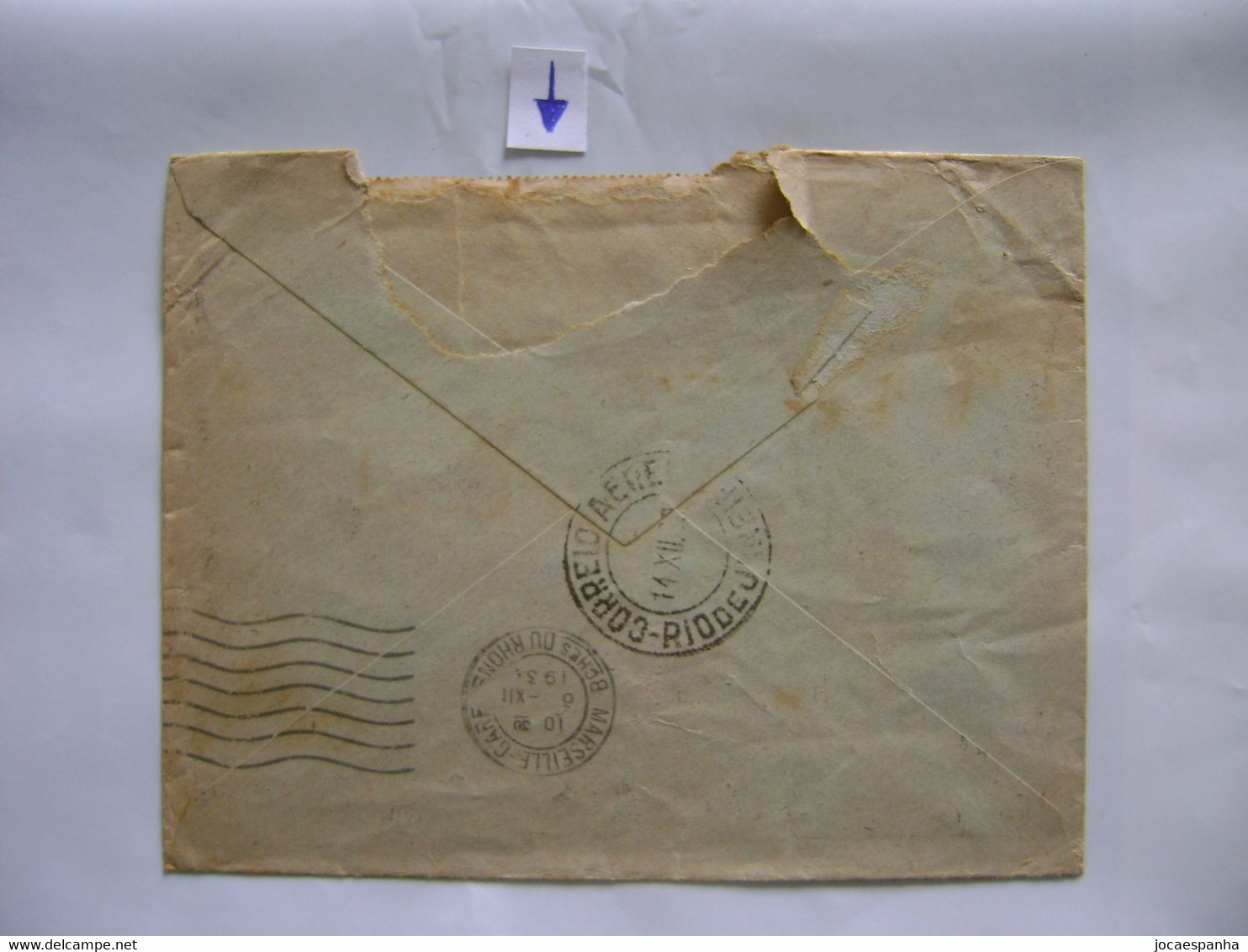 FRANCE - LETTER SENT FROM LYON TO RIO DE JANEIRO (BRAZIL) IN 1930 IN THE STATE - Briefe U. Dokumente