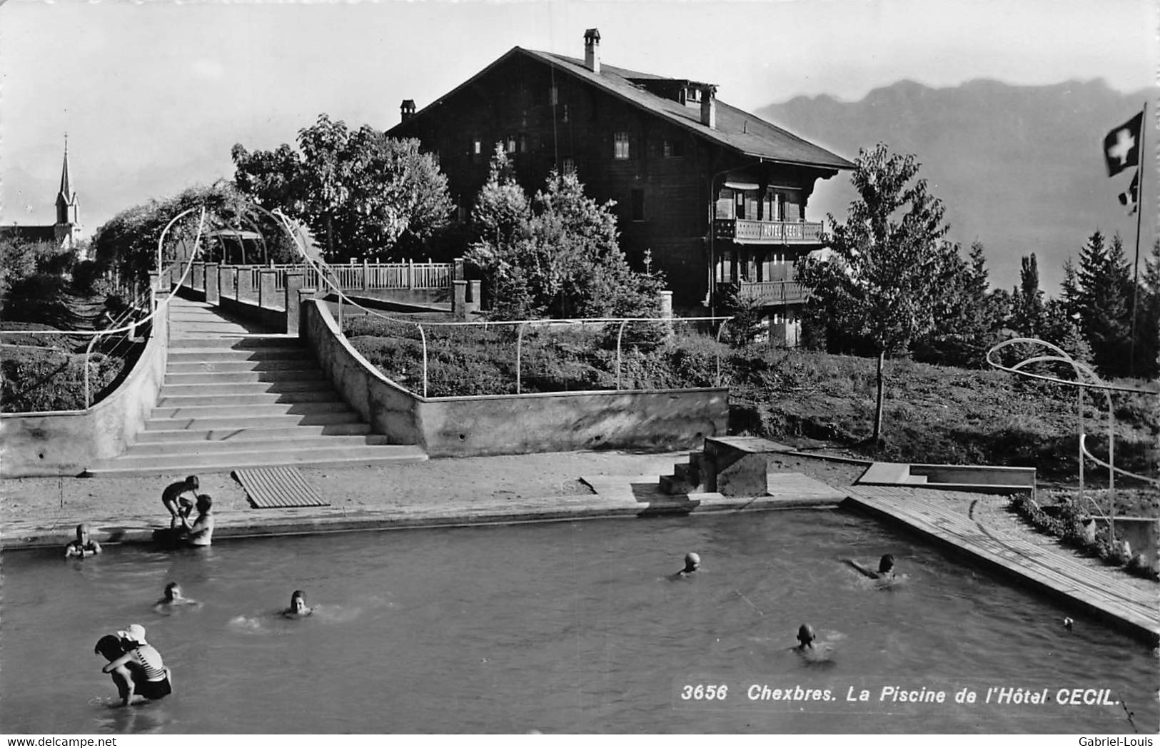 Chexbres - La Piscine De L'Hôtel Cécil - Chexbres