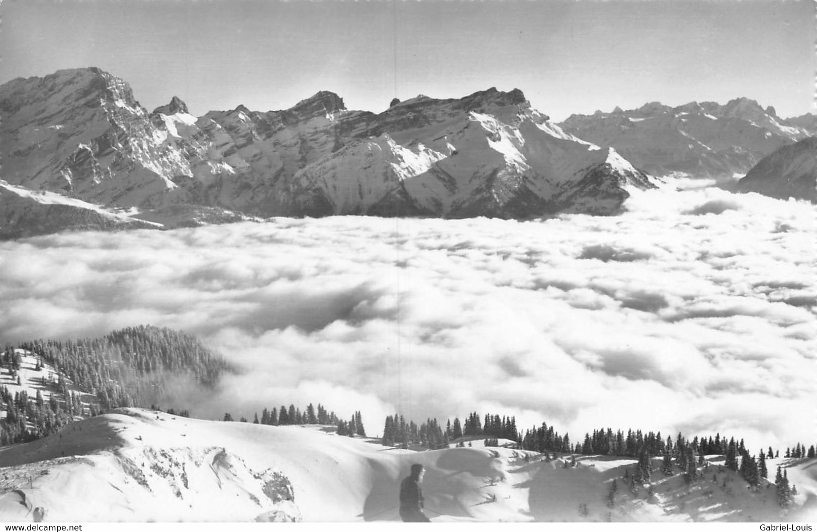 Bretaye Le Muveran Et Les Dents De Morcles - Mer De Brouillard - Morcles