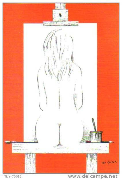 Carte Postale : "Femme Dépassant Certaines Limites" (femme Nue) Illustration : Léo Kouper - Kouper