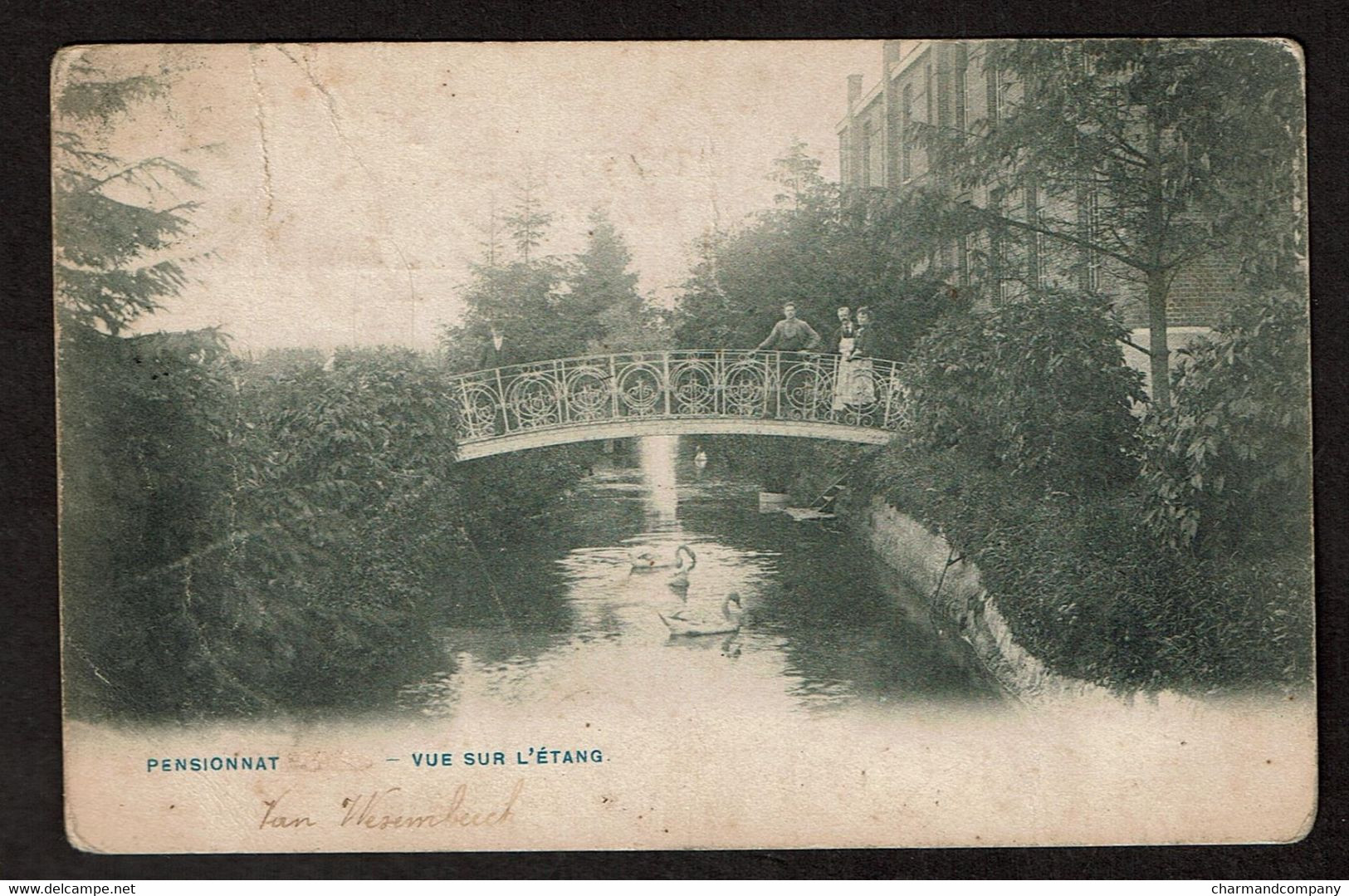 Kapelle-op-den-Bos - Capelle-au-Bois - Pensionnat De Jeunes Gens Vue Sur L'Etang - Circulée - Edit. Bertels - Voir Scans - Kapelle-op-den-Bos