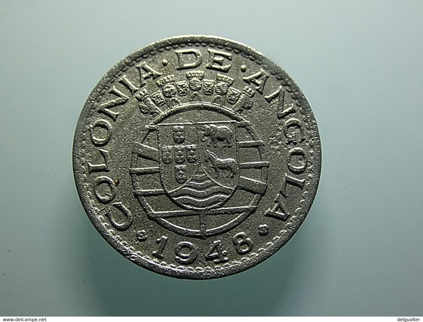 Portuguese Angola 50 Centavos 1948 - Portugal