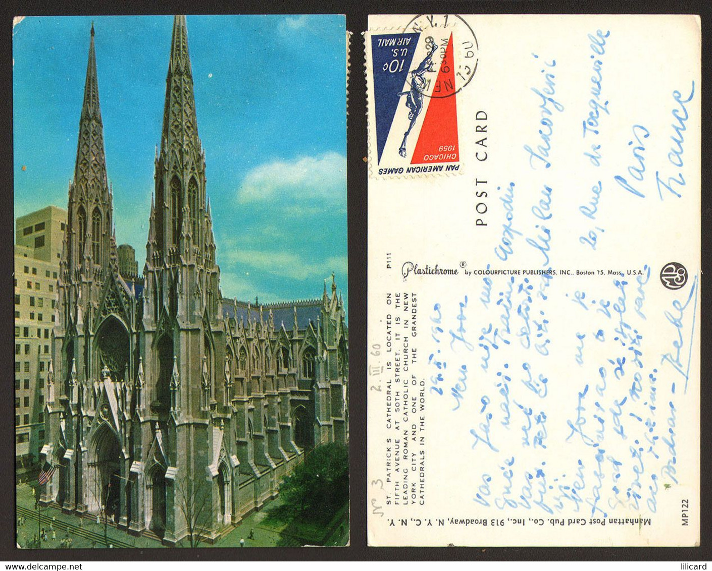 USA New York St Patricks Cathedral  Nice Stamp #15974 - Churches