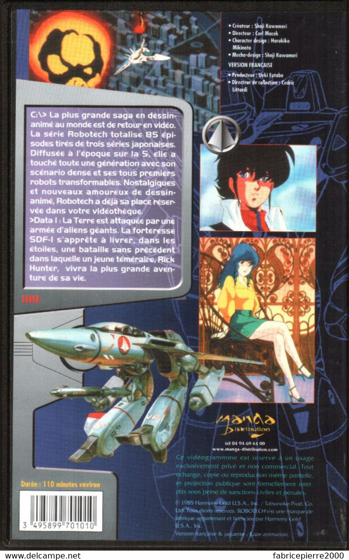 ROBOTECH - MACROSS : LA SAGA 01 Excellent état K7 VHS - Manga